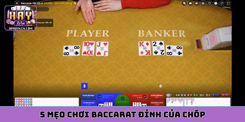 5 mẹo chơi Baccarat đỉnh của chóp