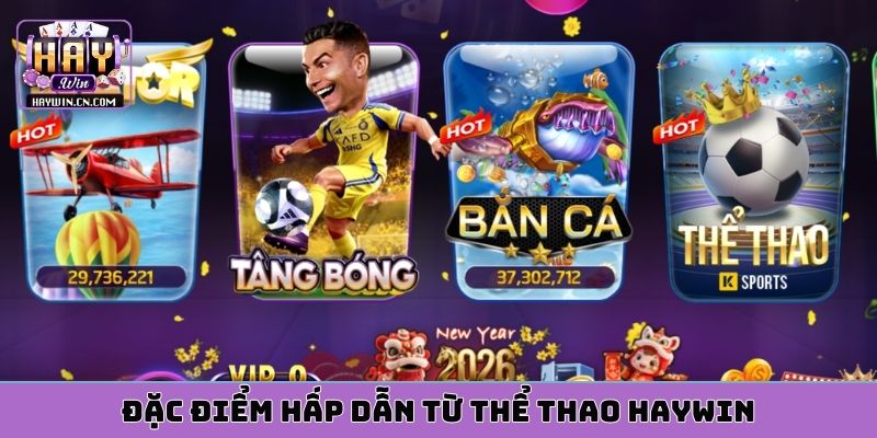 Đặc điểm hấp dẫn từ thể thao HAYWIN