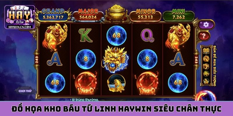 Đồ họa kho báu tứ linh HAYWIN siêu chân thực