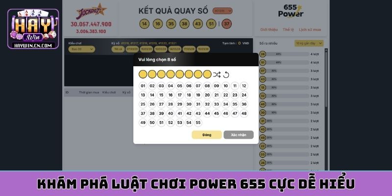 Khám phá luật chơi Power 655 cực dễ hiểu