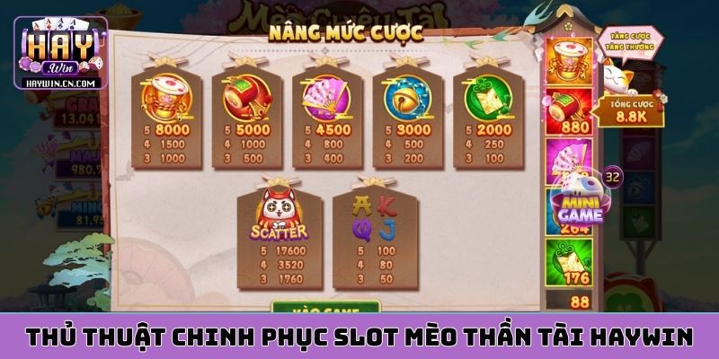 Thủ thuật chinh phục slot Mèo Thần Tài HAYWIN